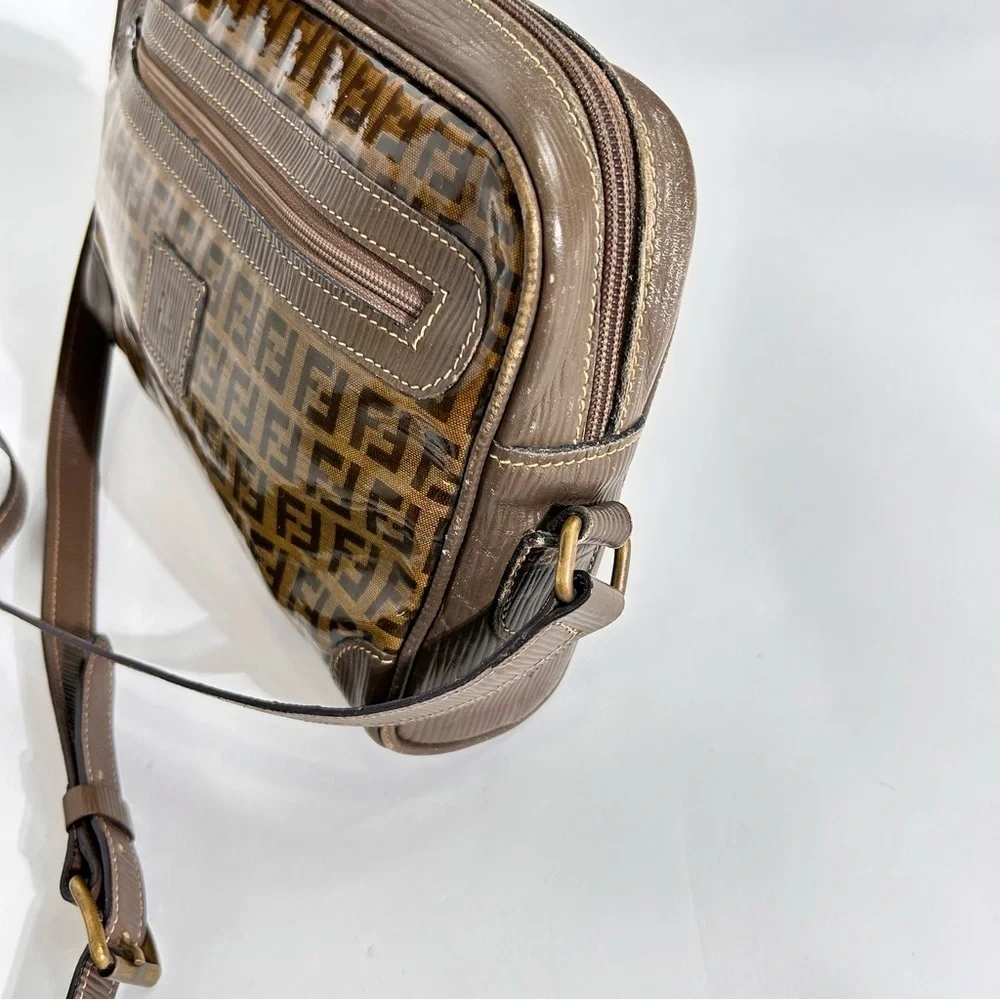 FENDI Unisex Vintage Zucca Crossbody Bag - Picture 4 of 14